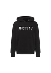 MUSTANG® - Herren Sweatshirt - Bronson, Hoodie, Kapuze, Logo, Bio-Baumwolle - Dunkelblau