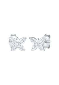 elli. - Ohrringe Kinder Schmetterling Zirkonia 925 Silber - Gold
