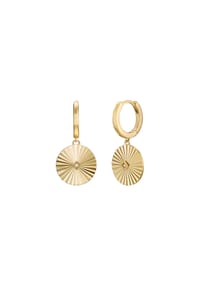 NOELANI - Damen Creolen "Sun", 925er Silber - GOLD