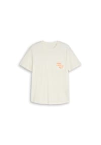 DENIM TOM TAILOR - T-Shirt, Baumwolle, für Herren - 12906 WOOL WHITE