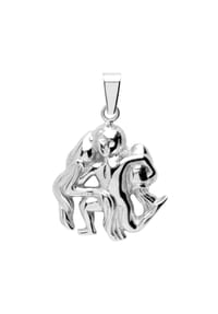 OSTSEE-SCHMUCK® - Anhänger , Tierkreiszeichen Wassermann , Silber 925/000 - silber