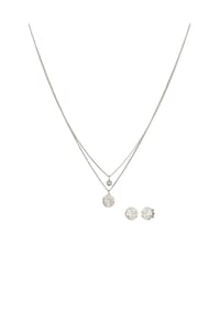 elli. - Schmuckset Mit Kristallen Von Swarovski® Weiß 925 Sterling Silber - Gold
