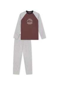 SCHIESSER - Schlafanzug Nightwear - kakaobraun