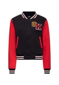 QUEEN KEROSIN - Collegejacke mit großer Rückenstickerei We Can Do It - schwarz