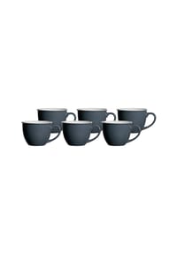 Ritzenhoff & Breker Jumbotassen Doppio 350 ml 6er Set - DOPPIO - anthrazit