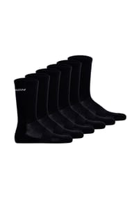 salomon - Unisex Socken, 6er Pack - EVASION CREW, Wandersocken, atmungsaktiv - Schwarz