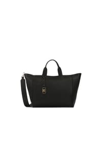 Kazar - Schwarze große Handtasche aus weichem Leder - Schwarz