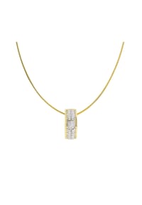 MONCARA - Damen Anhänger mit Kette, 585er Gold, 59 Diamanten zus. ca. 0,60 Karat - Gelbgold