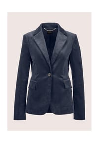 MADELEINE - Klassischer Cordblazer mit Reverskragen - blaugrau