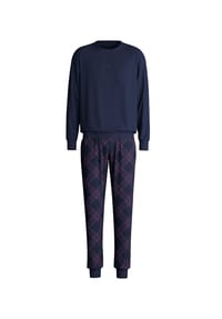 CALIDA - Herren Bündchen-Pyjama Relax Comfy - dark sapphire