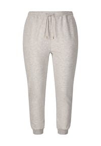 Q BY ENDURANCE - Jogginghose Ingelina mit kuscheligem Materialmix - 1005 Light Grey Melange