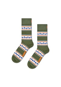 HAPPY SOCKS - Socken, Tulpen-Print - 7300 GREEN