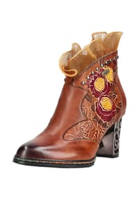 LAURA VITA® - Leder Stiefelette - Camel