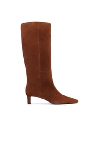 Kazar - Helle braune stiefel aus wildleder mit niedrigem absatz - Hellbraun