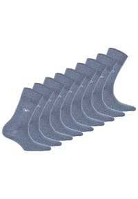 TOM TAILOR - 9er Pack Herren Socken - Basic, einfarbig - Blau