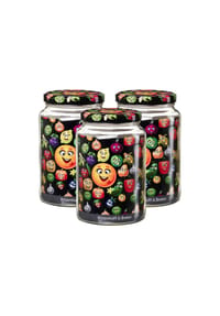 Ritzenhoff & Breker Vorratsgläser Smile 1,7 l 3er Set transparent - SMILE - transparent