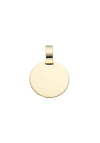 Luigi Merano® - Anhänger Gravurplatte zum gravieren, Gold 585 - gold