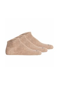 camel active - Herren Sneakersocken, 3er Pack - Basic Socken, Bio-Baumwolle - Beige