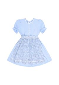Isar Trachten - Dirndl, knielang, für Kinder - HELLBLAU