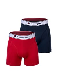 Champion® Herren Boxershorts, 2er Pack - Baumwolle, Logobund, einfarbig Bild 1