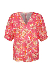 Alba Moda - Bluse mit Gummizug am Ärmel - pink
