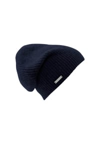 SEEBERGER - Cashmere Headsock in Rippen Muster 18604-0 - 14 RAUCHGRAU