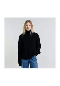 G-STAR RAW - Rollkragenpullover, Baumwolle, für Damen - 6484 DK BLACK