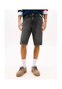 TOMMY Jeans - Jeans-Bermudas Ronnie, Used-Waschung, für Herren - 1BZ  DENIM BLACK