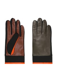 Otto Kessler - Fingerhandschuhe "Stella", Leder - 840 MULTICOLOR OLI
