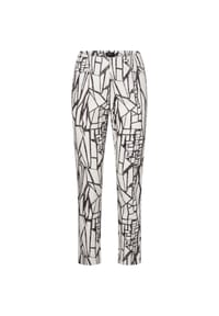 KRISS - Hose Nico Justina - Weiß/schwarz