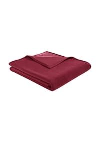 Biederlack® - Wohndecke - Plaid Cotton Sense, Baumwolle, Samtband-Einfassung - Beige