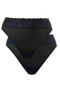 CALIDA - Damen Jazzpant, 2er-Pack Iconics - schwarz