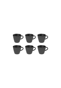 Villeroy & Boch Kaffeetasse Manufacture Rock 150 ml 6er Set schwarz - MANUFACTURE ROCK - schwarz