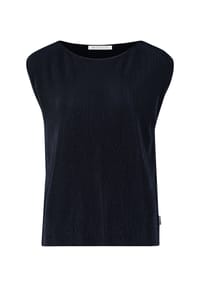 BETTY & CO - Blusentop mit Plissee - Dunkelblau