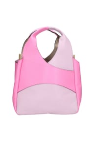 Gave Lux - Handtasche Women's mini shoulder tote bag with inside clutch and removable shoulder strap. Handcrafted Italian product in genuine leather. Made in Italy. - D55_LILLA_+_D501_PINK