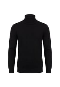 Vercate - Rollkragenpullover, Kaschmirmischung, schwarz - Schwarz