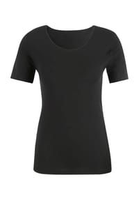 SYLVIA SPEIDEL. - Arm-Shirt, 1/4 Arm, wärmende Wollmischung für Damen - 990SCHWARZ