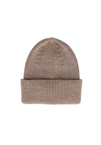 CAPO - Formstrickmütze Merinowolle Umschlag 2fach, - anthracite