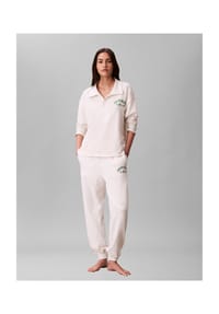 Calvin Klein - Schlafanzughose, LOGO COTTON JERSEY, Gummibund, für Damen - YAS  TOFU