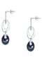 VALERO PEARLS Damen Ohrringe aus 925/- Sterling Silber in Silber mit Süßwasser-Zuchtperle Bild 2