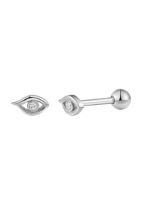 XENOX - Damen Ohrpiercing, 925er Silber mit Zirkonia - GOLD