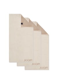 JOOP! - Handtuch Classic / Infinity Kollektion, 3er Pack - 50x100 cm, Walkfrottier - Anthrazit