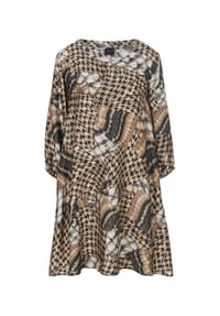 MADELEINE - Bedrucktes Kleid in modischer A-Linie - schwarz / multicolor