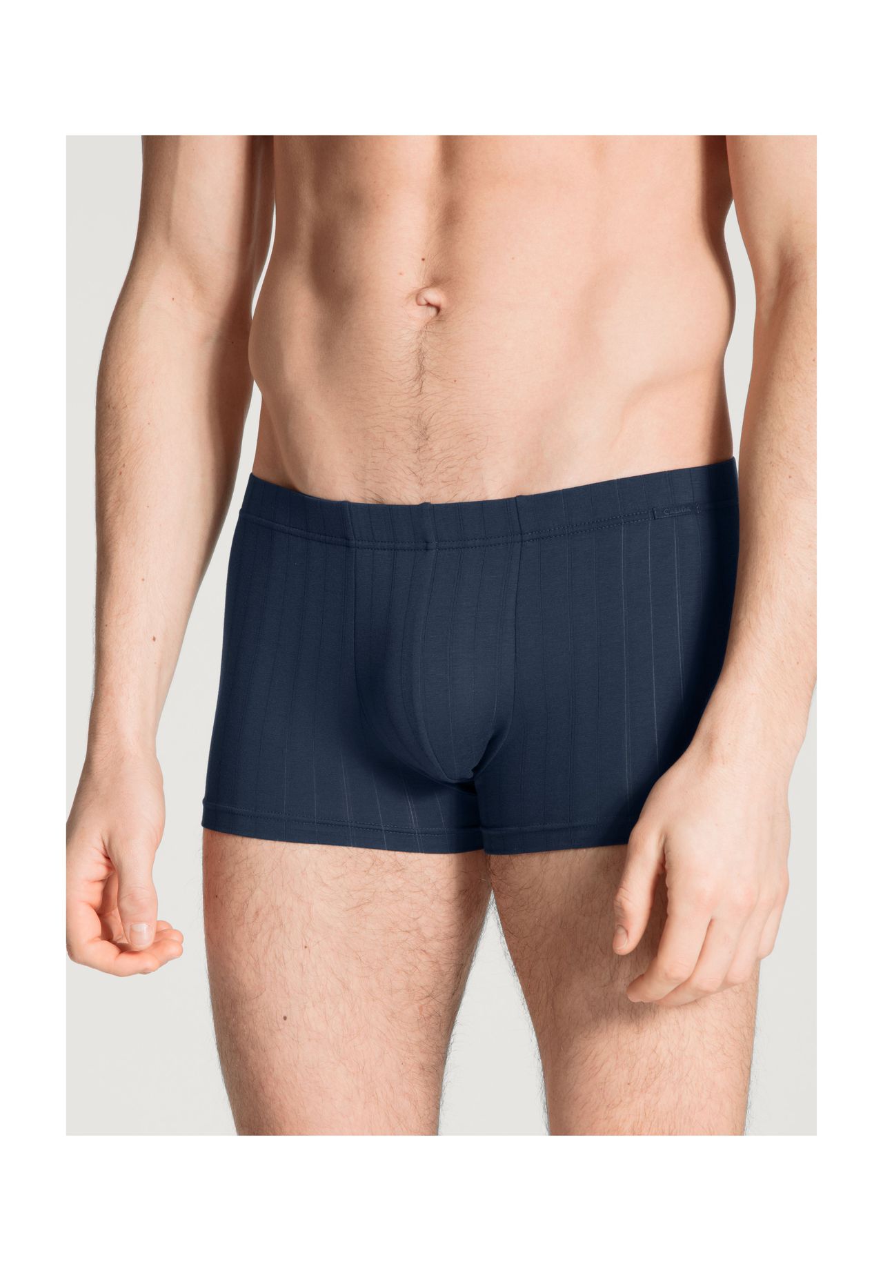 Calida Herren Blau Trunk Baumwolle Unifarben - Bild 7