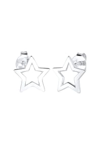 elli. - Ohrringe Stern Trend Astro Filigran 925 Silber - Grau