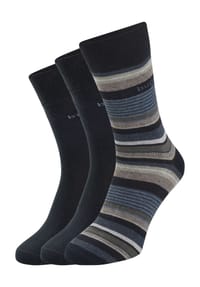 bugatti - Socken "Fancy", 3er-Pack, für Herren - 545 NAVY