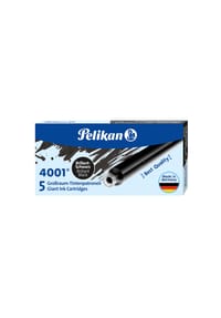 Pelikan - Tintenpatronen "4001", 5er-Packung - BRILLANT-SCHWARZ