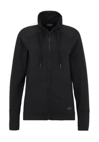 VENICE BEACH - Sweatjacke "Morris", Stehkragen, Tunnelzug, für Damen - 990100 SCHWARZ
