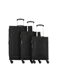 d & n® Travel Line 6804 - Travel Line 6804 4-Rollen Kofferset 3tlg. - blue