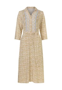 Sieh an! - Hemdblusenkleid - ecru-camel-bedruckt